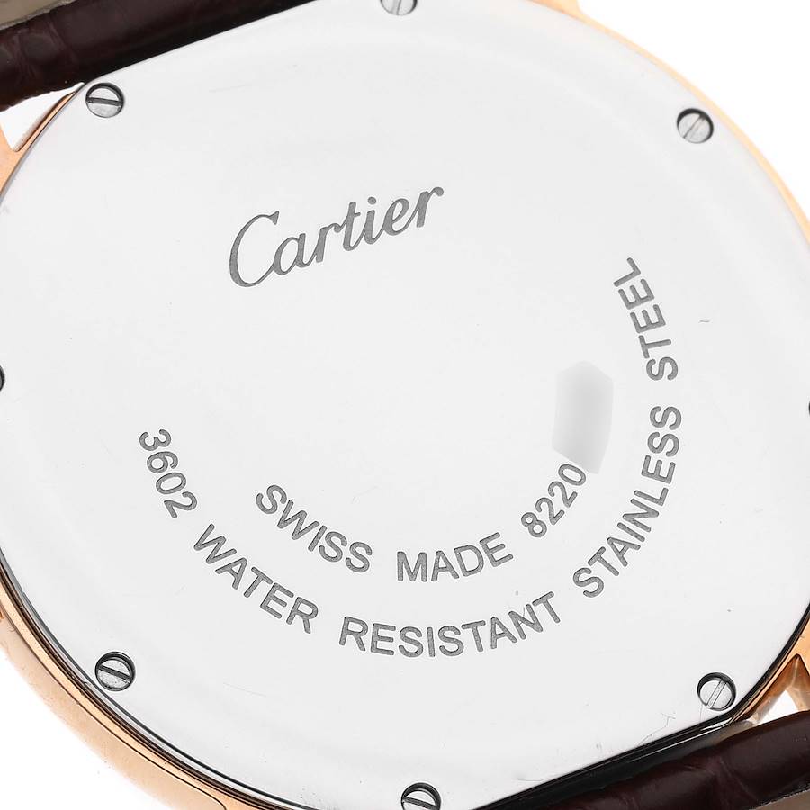 Cartier Ronde Solo Large Rose Gold Steel Mens Watch W6701008 Card