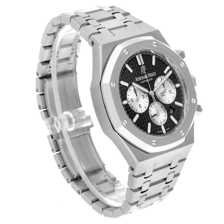 Audemars Piguet Royal Oak Chronograph Black Dial Steel Mens Watch 26331ST