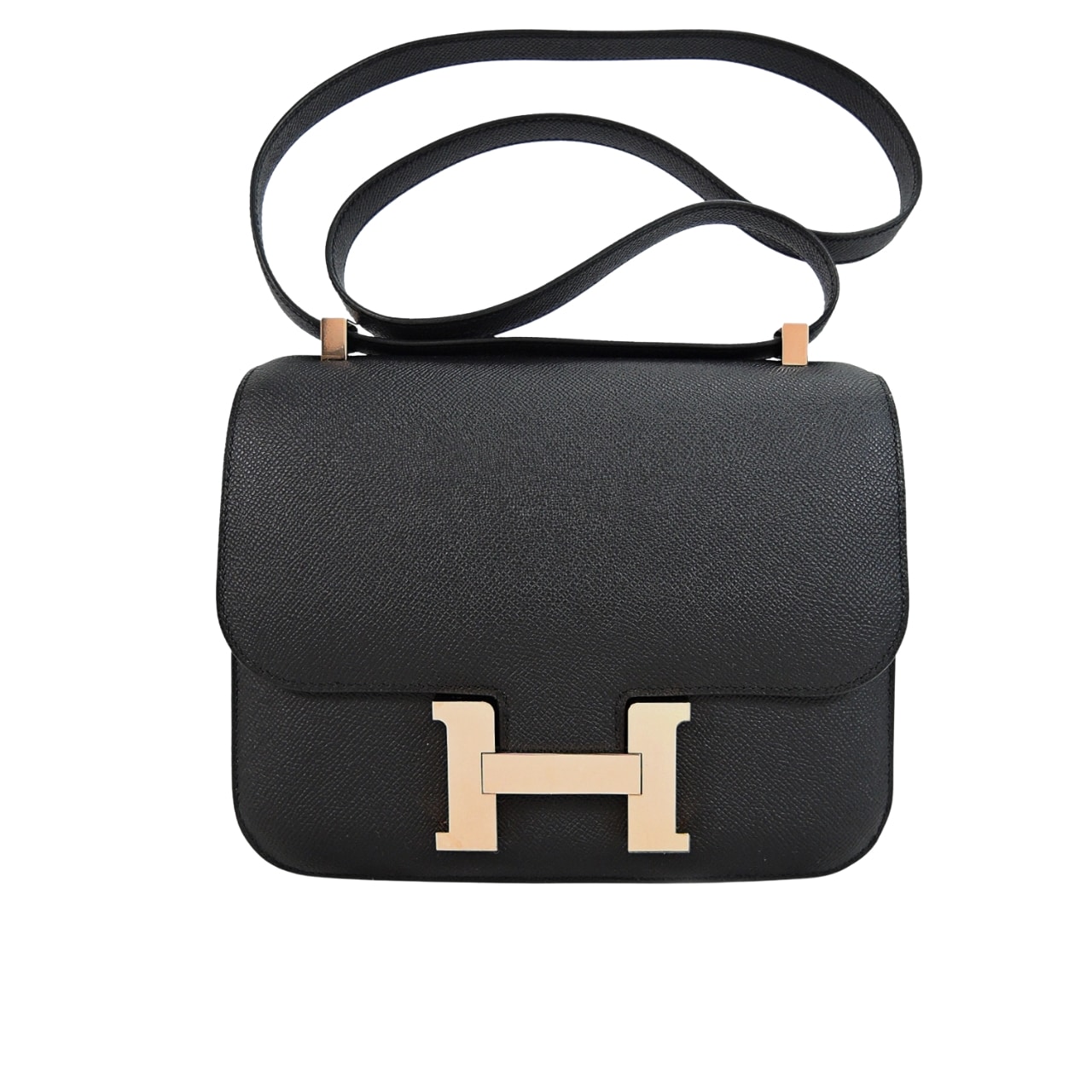 Hermes Constance 24 Togo Leather Gold Hardware Black 24Cm