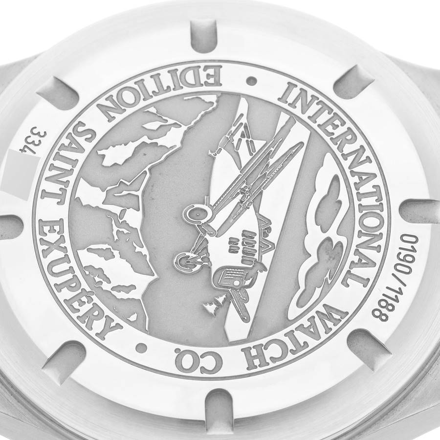 IWC Pilot UTC Antoine de Saint Exupery Limited Edition Steel Mens Watch IW326104