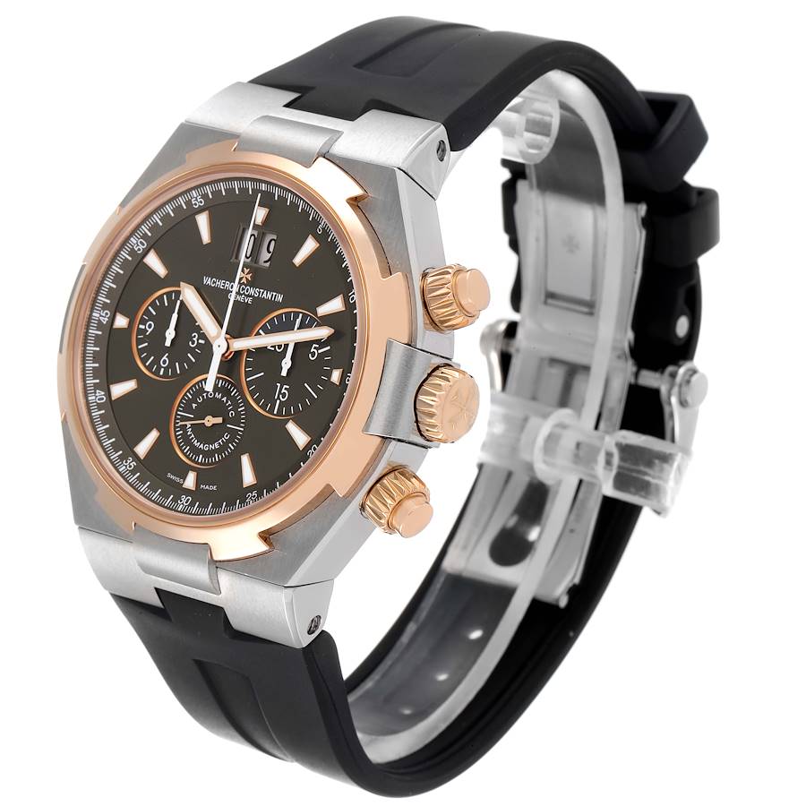 Vacheron Constantin Overseas Steel Rose Gold Grey Dial Watch 49150