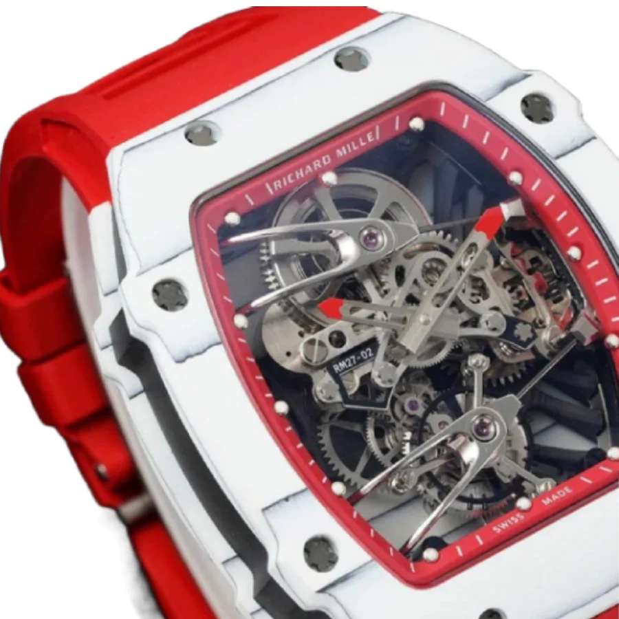 Richard Mille RM 27-02 Super Clone Red Rubber Strap