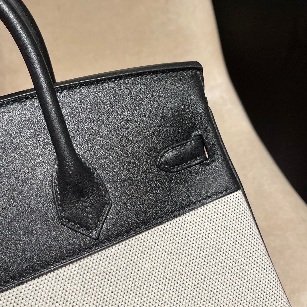 Replica Hermès Birkin Swift Black Silver