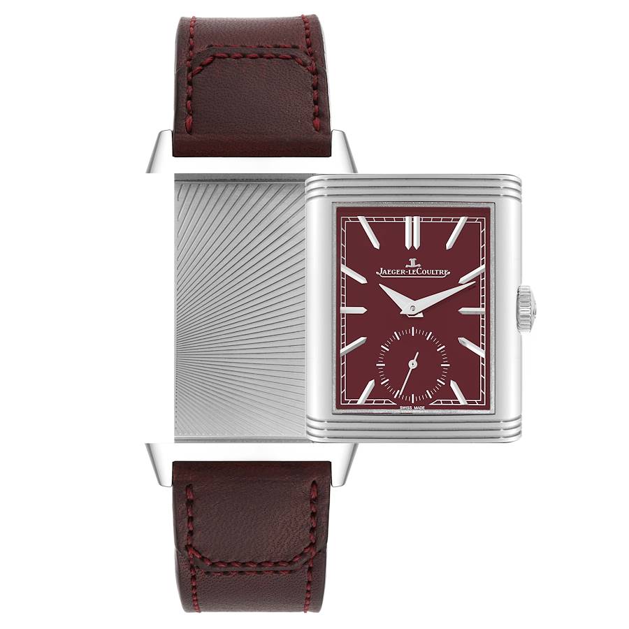 Jaeger LeCoultre Reverso Tribute Steel Mens Watch 214.8.62 Q397846J