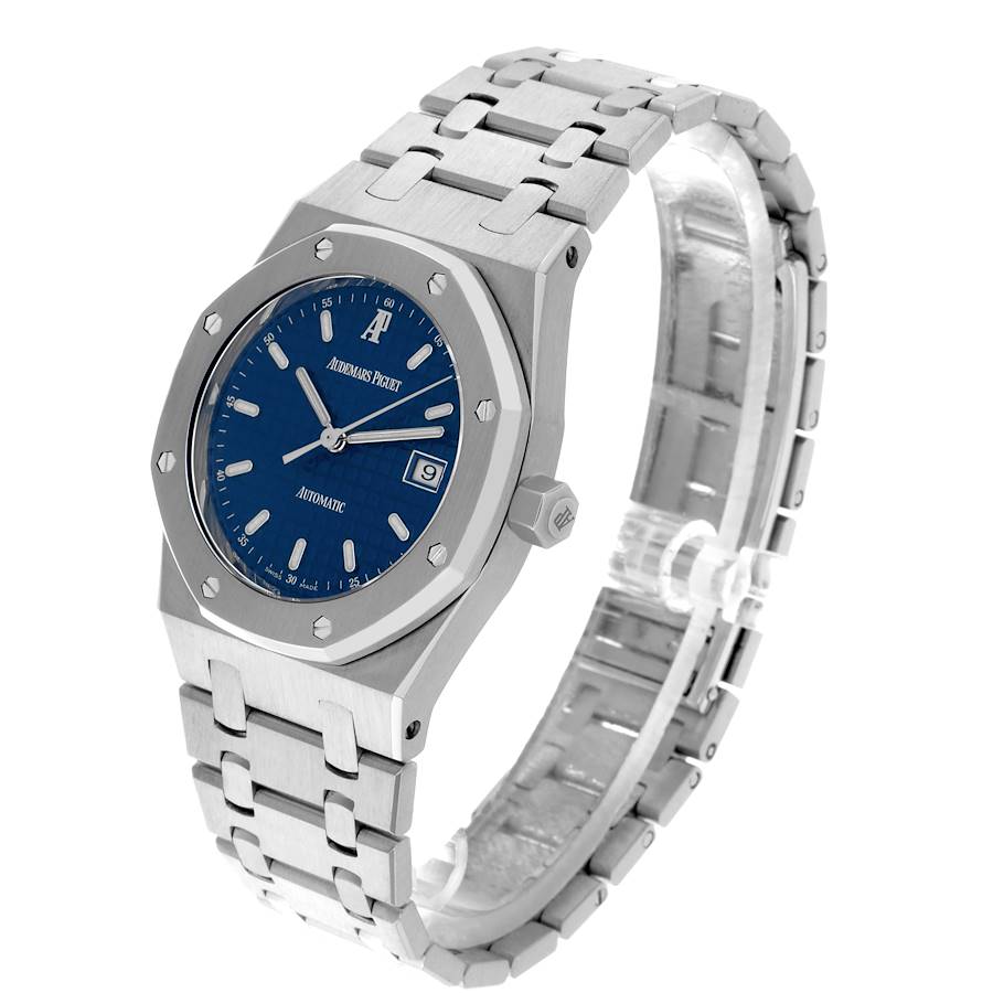 Audemars Piguet Royal Oak Blue Dial Steel Mens Watch 15000ST