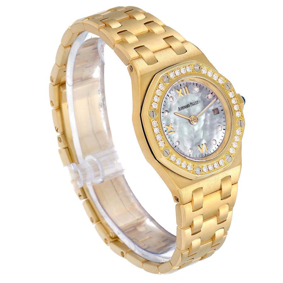Audemars Piguet Royal Oak Offshore Yellow Gold Diamond Ladies Watch 67151BA