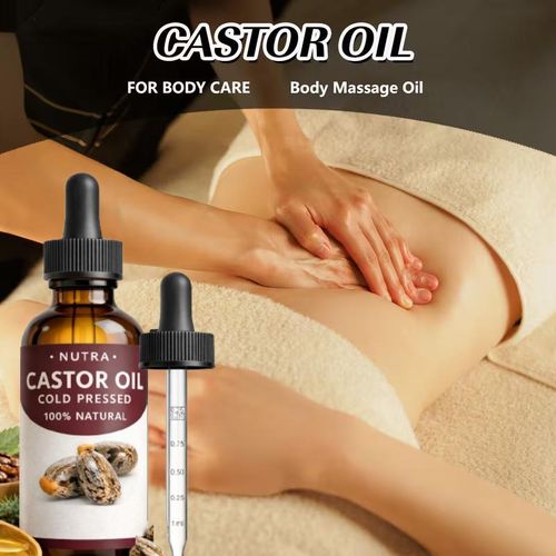 100ml Organic Castor Oil Cold Pressed 100% Pure & Natural – Hexane Free, USDA Organic – Castor Oil for Hair Growth, Eyelashes, Eyebrows, Skin & Massage – Glass Dropper Bottle