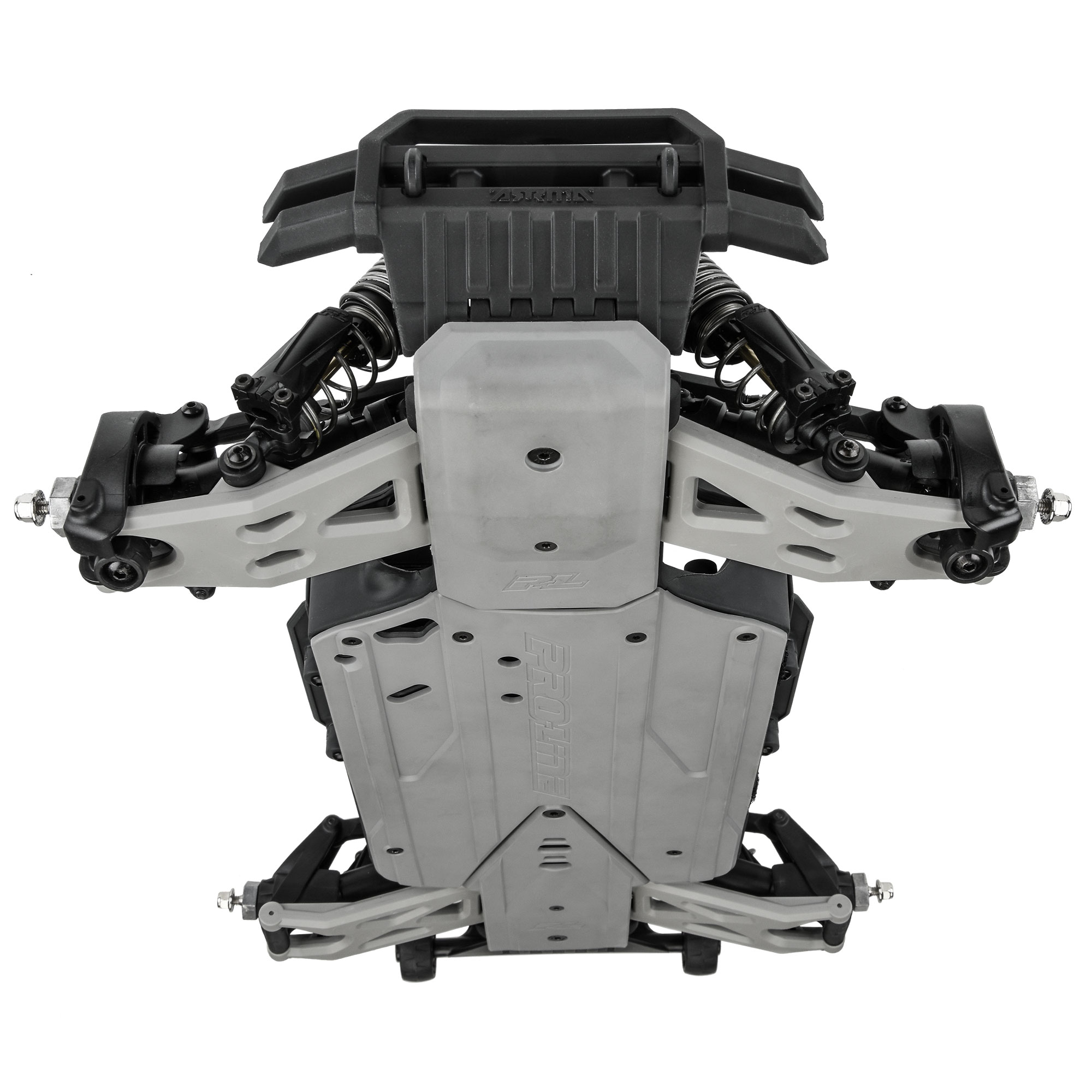 Bash Armor Front Suspension Arms (Stone Gray) for ARRMA 3S Vehicles