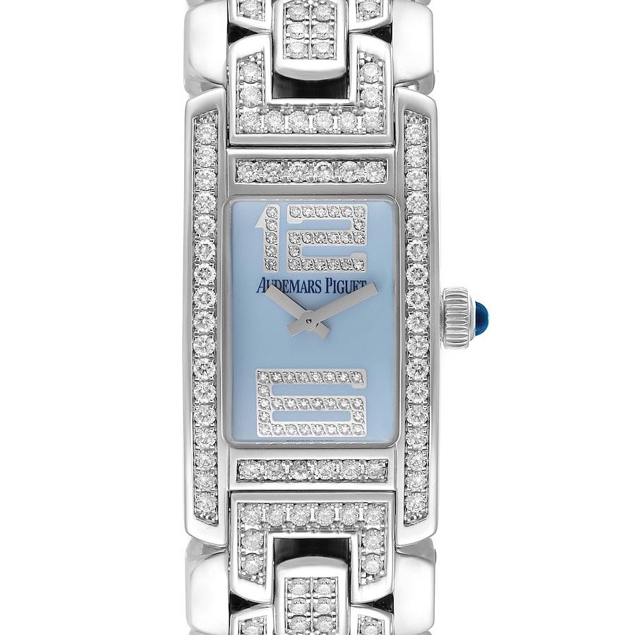 Audemars Piguet Promesse White Gold Blue Dial Diamond Ladies Watch 67346BC