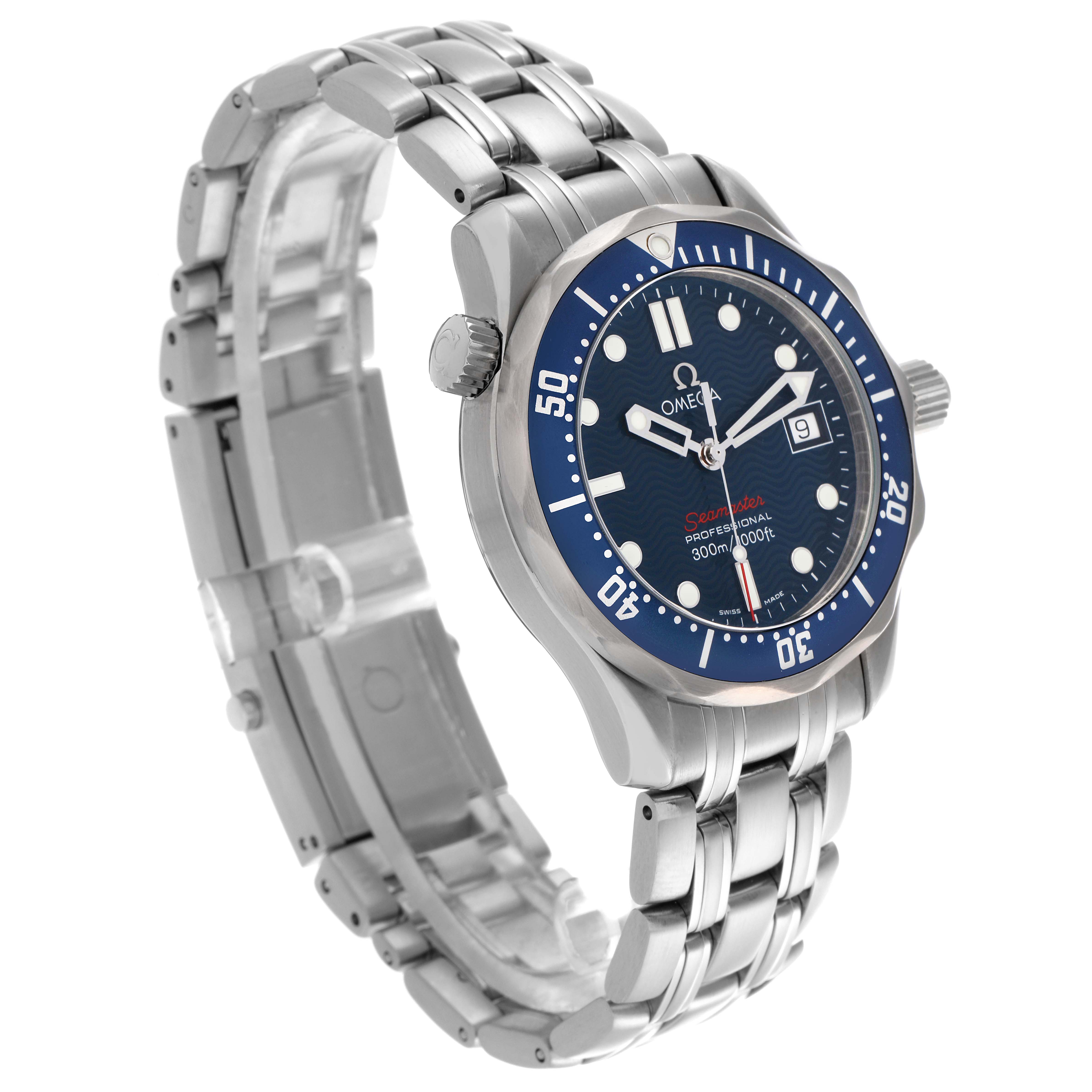 Omega Seamaster 300M 36 Midsize Blue Dial Steel Mens Watch 36.25 MM 2223.80.00
