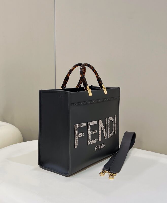 Replica Fendi Sunshine Tote Dark Grey