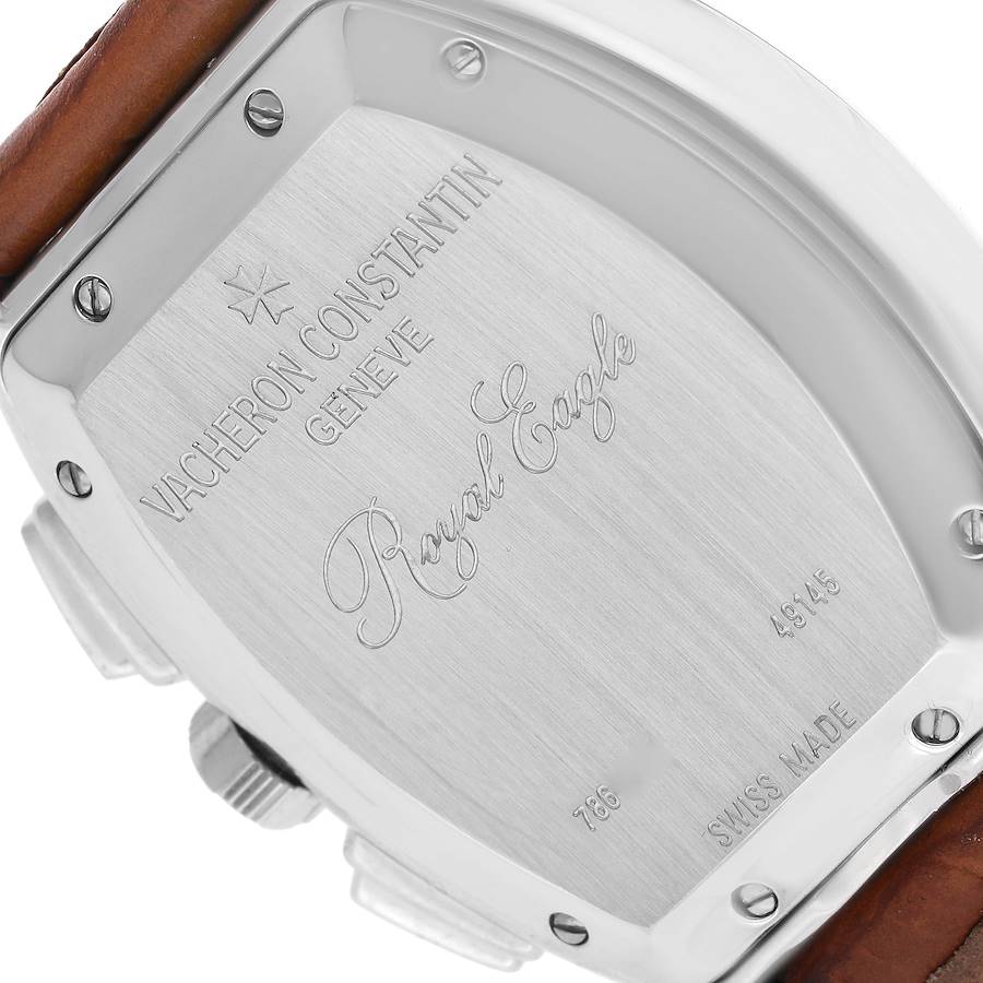 Vacheron Constantin Royal Eagle Chronograph Silver Dial Steel Mens Watch 49145