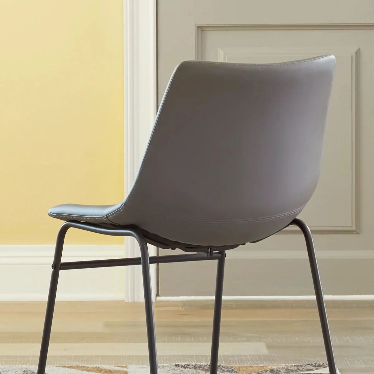 Modern Gray Dining Chairs Set of 2