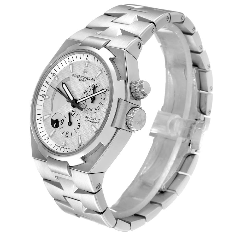 Vacheron Constantin Overseas Dual Time Silver Dial Mens Watch 47450