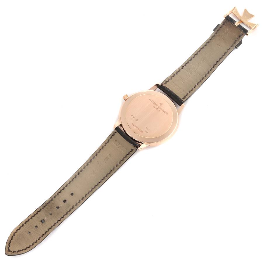 Vacheron Constantin Patrimony Grand Taille Brown Dial Rose Gold Watch 81180