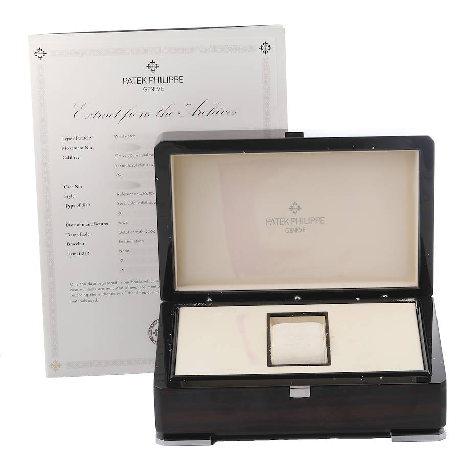 Patek Philippe Complications Chronograph Rose Gold Mens Watch 5070R