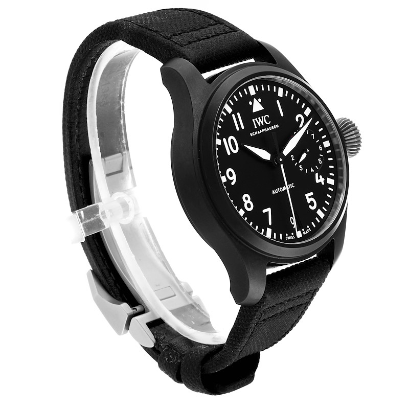 IWC Big Pilot Top Gun Black Ceramic Mens Watch IW502001