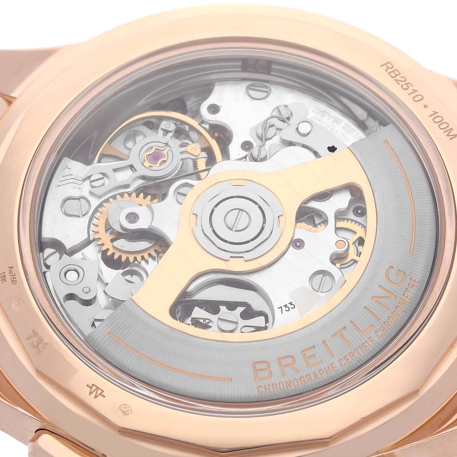 Breitling Premier B25 Datora 42 Rose Gold Mens Watch RB2510