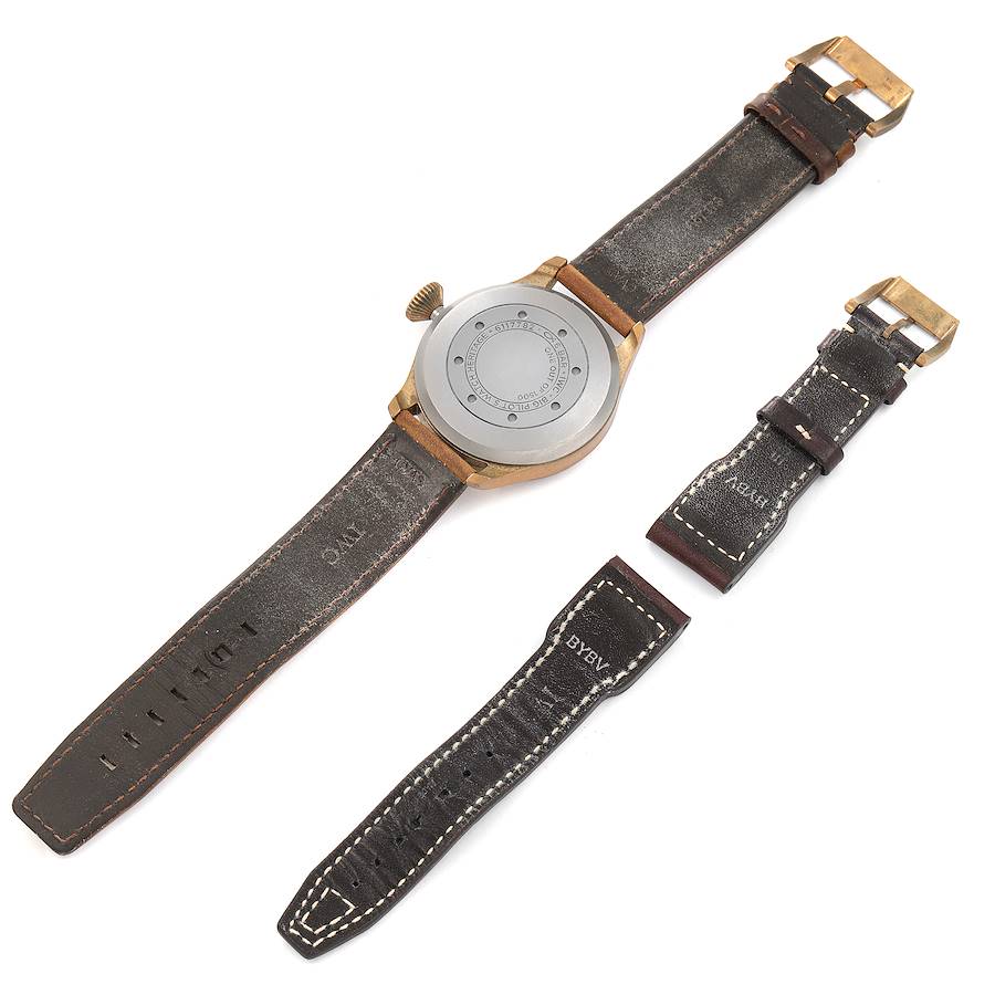 IWC Big Pilot Bronze Titanium Black Dial Mens Watch IW501005