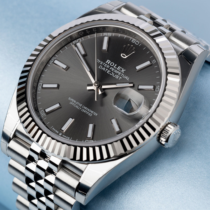 Rolex datejust 41 jubilee bracelet and white gold rhodium M126334-0014