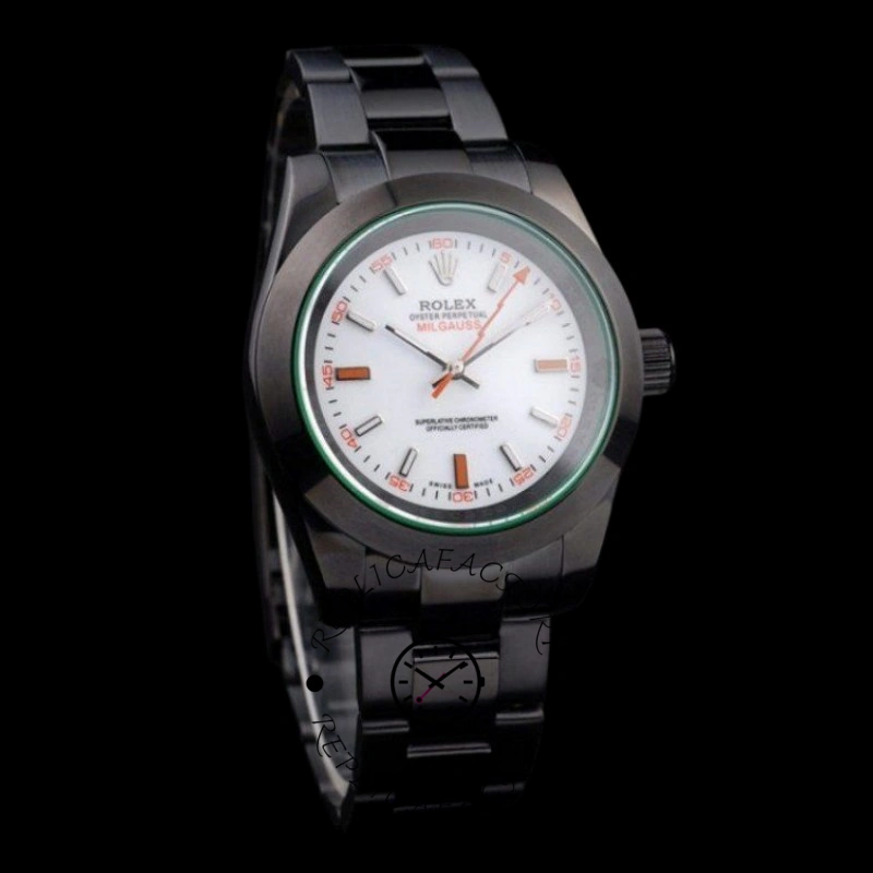 Rolex Milgauss PR116610 Pstainless steel White Dial 40MM Mens Replica Watch
