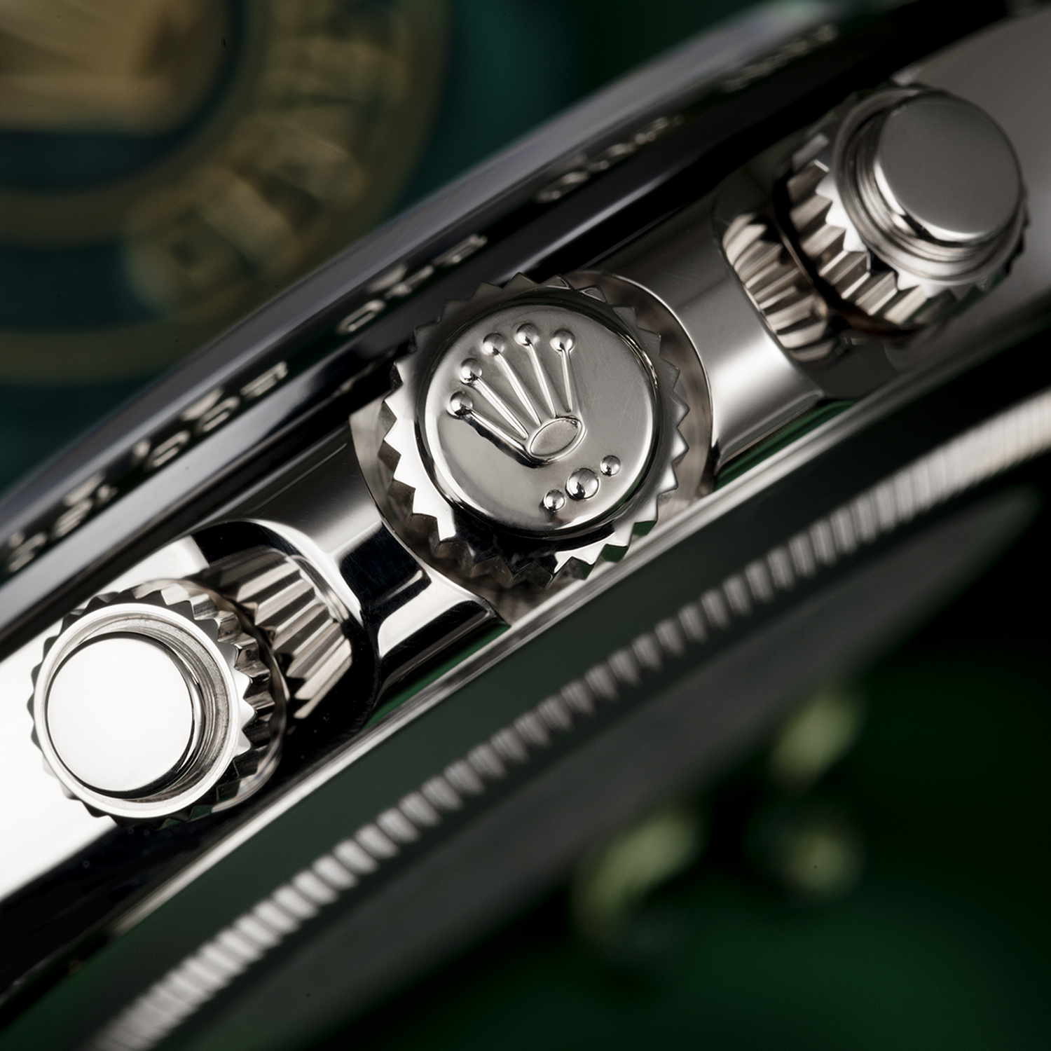 Rollie-The Crown Daytona White Gold Black Dial Oysterflex Strap 116519LN-0025 Unworn