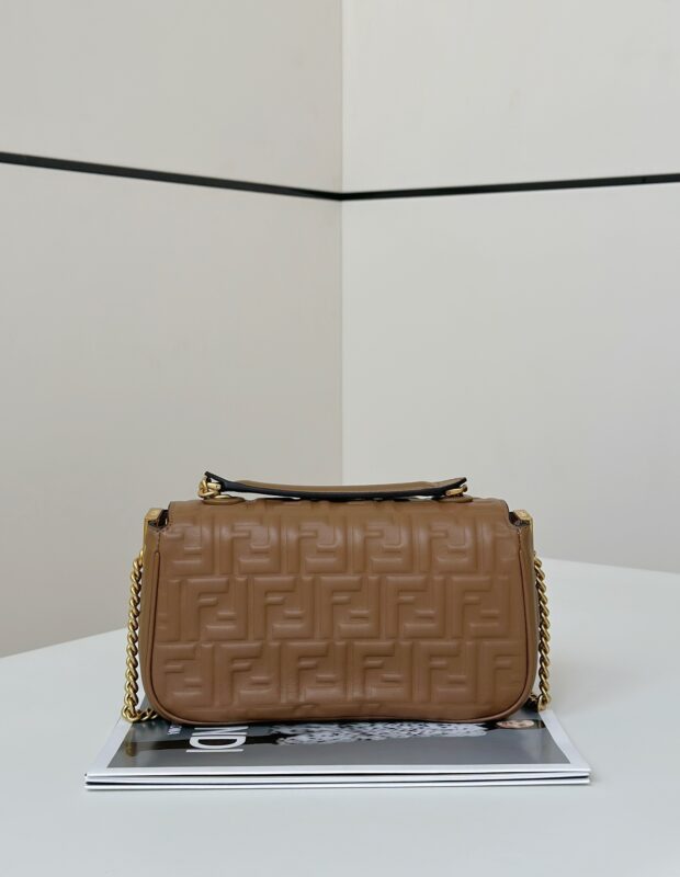 Replica Fendi Baguette Sliding Chain Brown