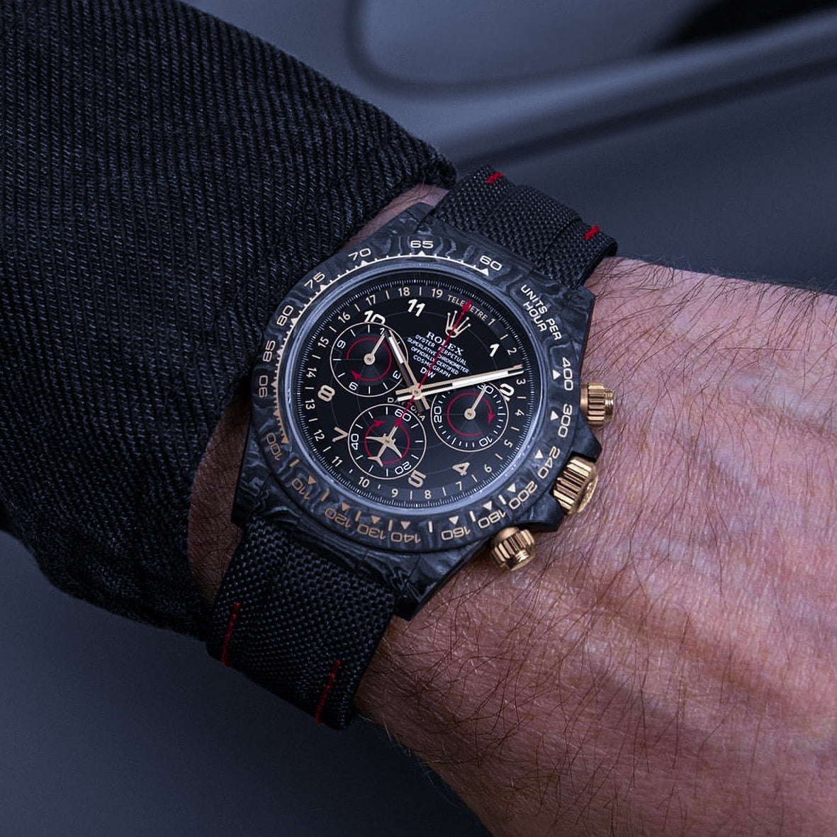 NTPT Carbon Rolex DiW Daytona "AVIA BLACK"