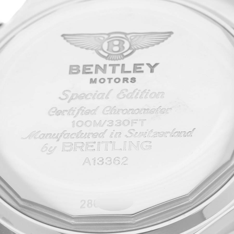Breitling Bentley Motors GT Mother of Pearl Dial Steel Mens Watch A13362