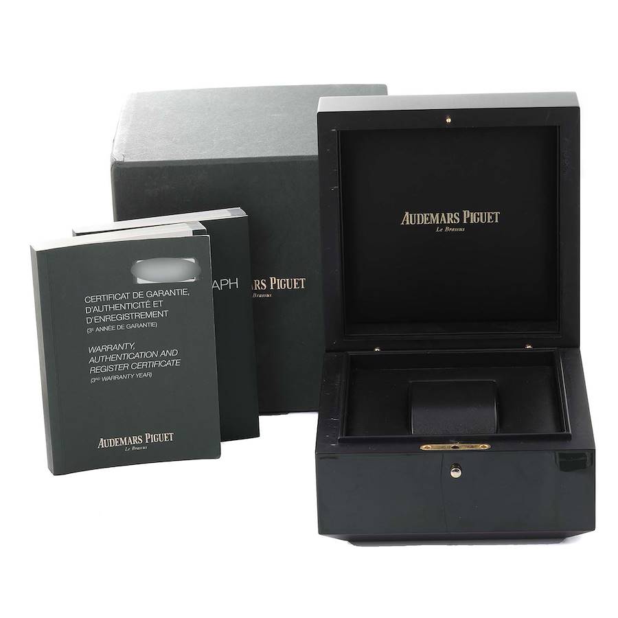 Audemars Piguet Royal Oak 41mm Rose Gold Black Dial Mens Watch 15400R