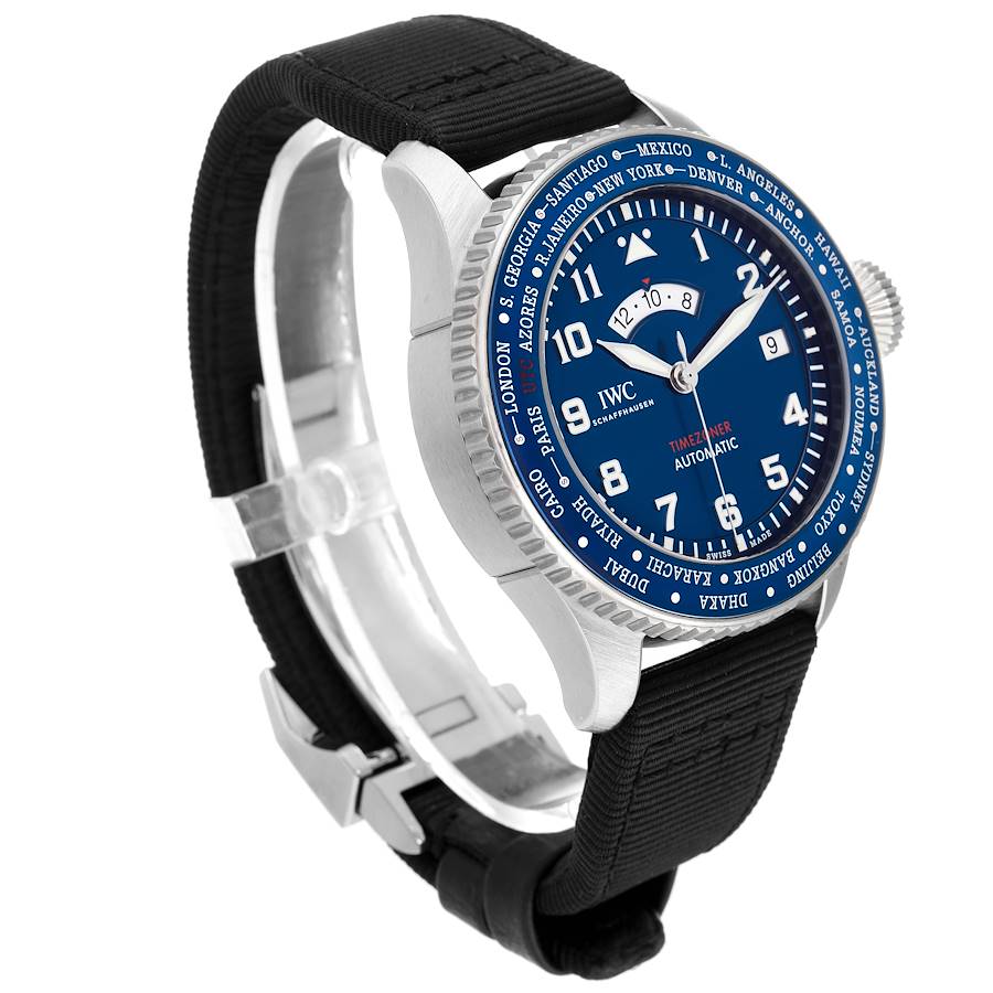 IWC Pilots Timezoner Le Petit Prince Steel Mens Watch IW395503
