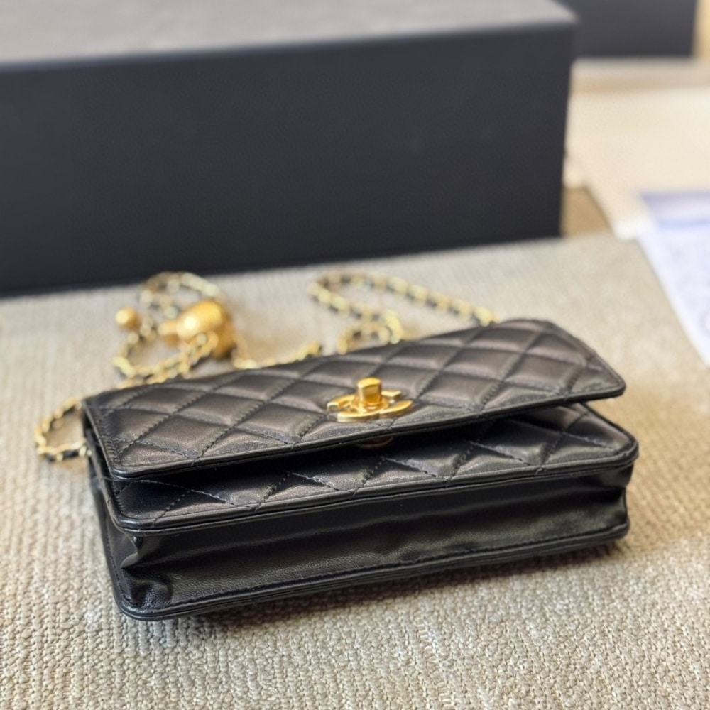 Chanel Classic Wallet On Chain Black 19cm