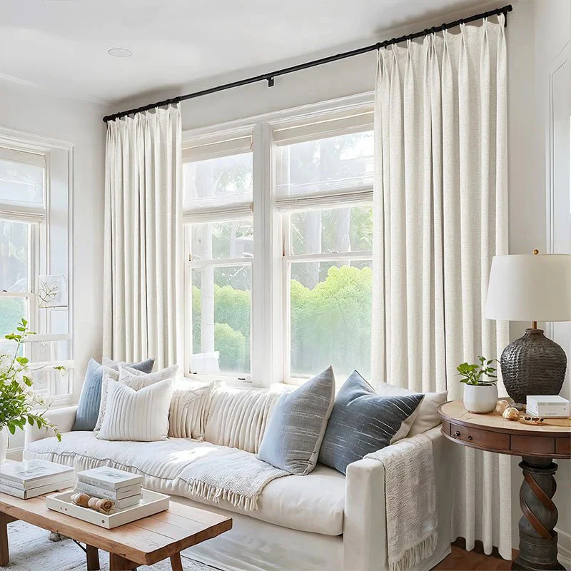 Custom Heavyweight Linen Drape - Pleated