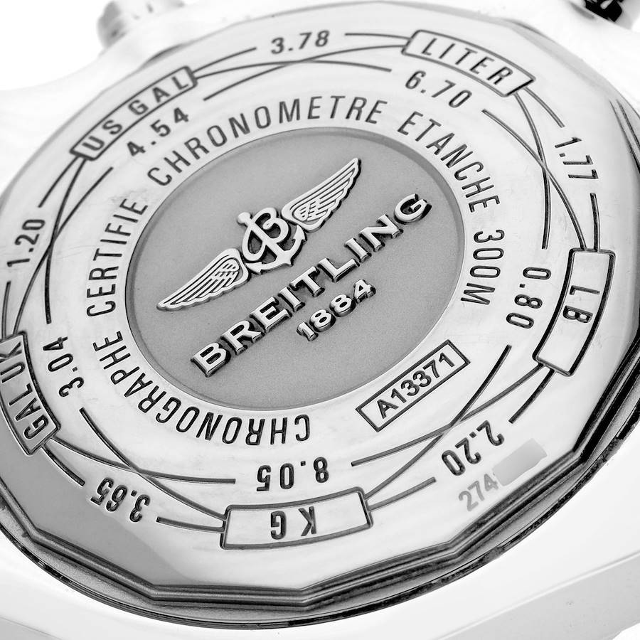 Breitling Aeromarine Super Avenger Blue Dial Steel Mens Watch A13371