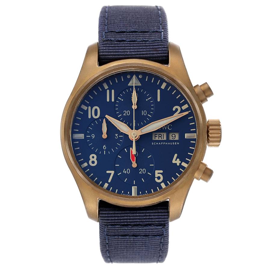 IWC Pilot Chronograph Blue Dial Mens Watch IW388109