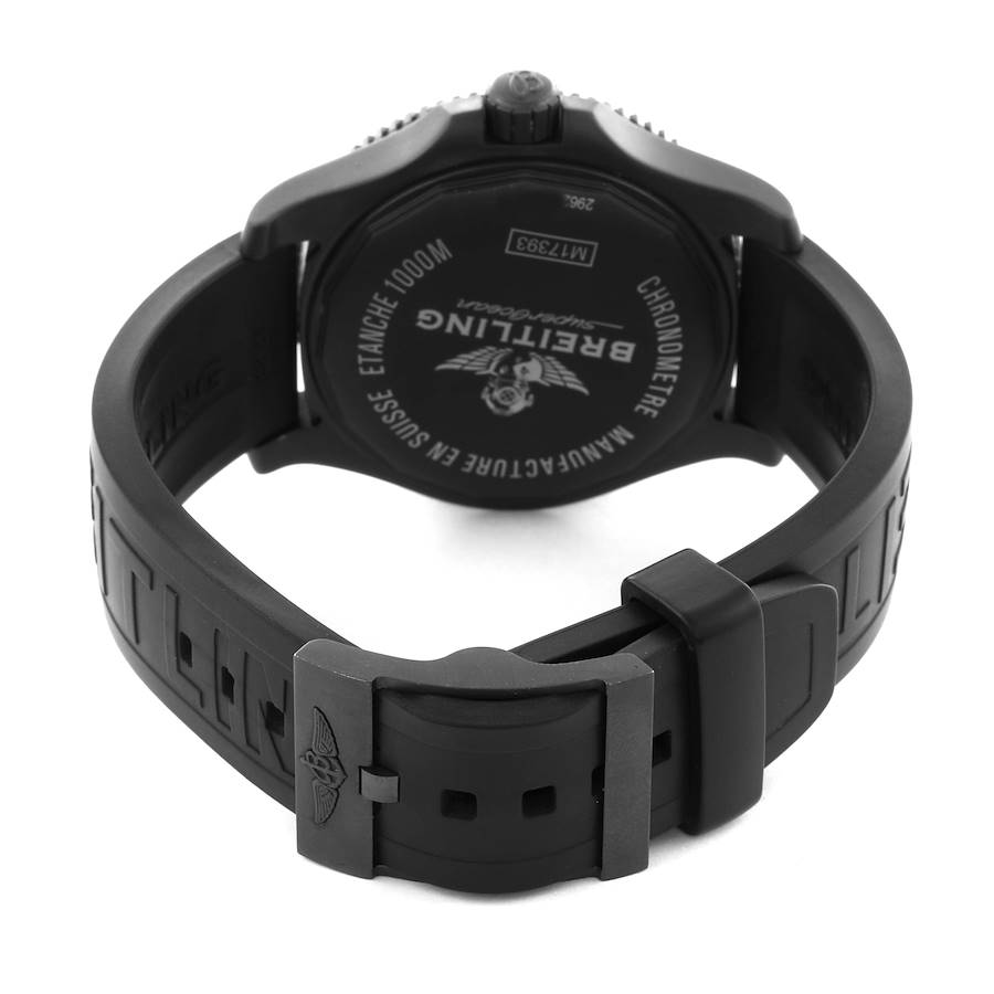 Breitling Superocean 44 Black DLC Steel Mens Watch M17393