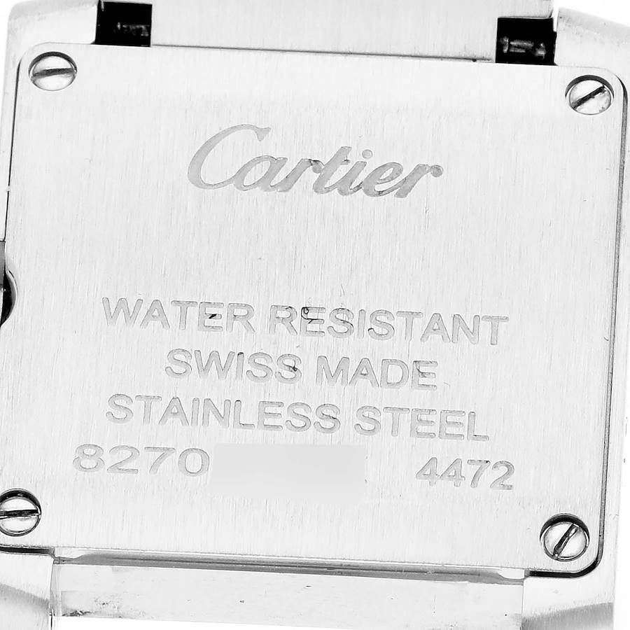 Cartier Tank Francaise Small Silver Dial Steel Ladies Watch WSTA0065 Card