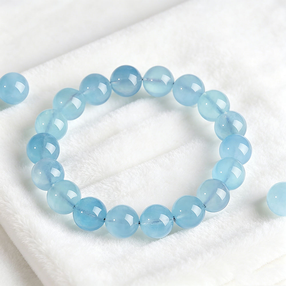 GemVibra Aquamarine Talisman Bracelet – Calm & Clarity Energy