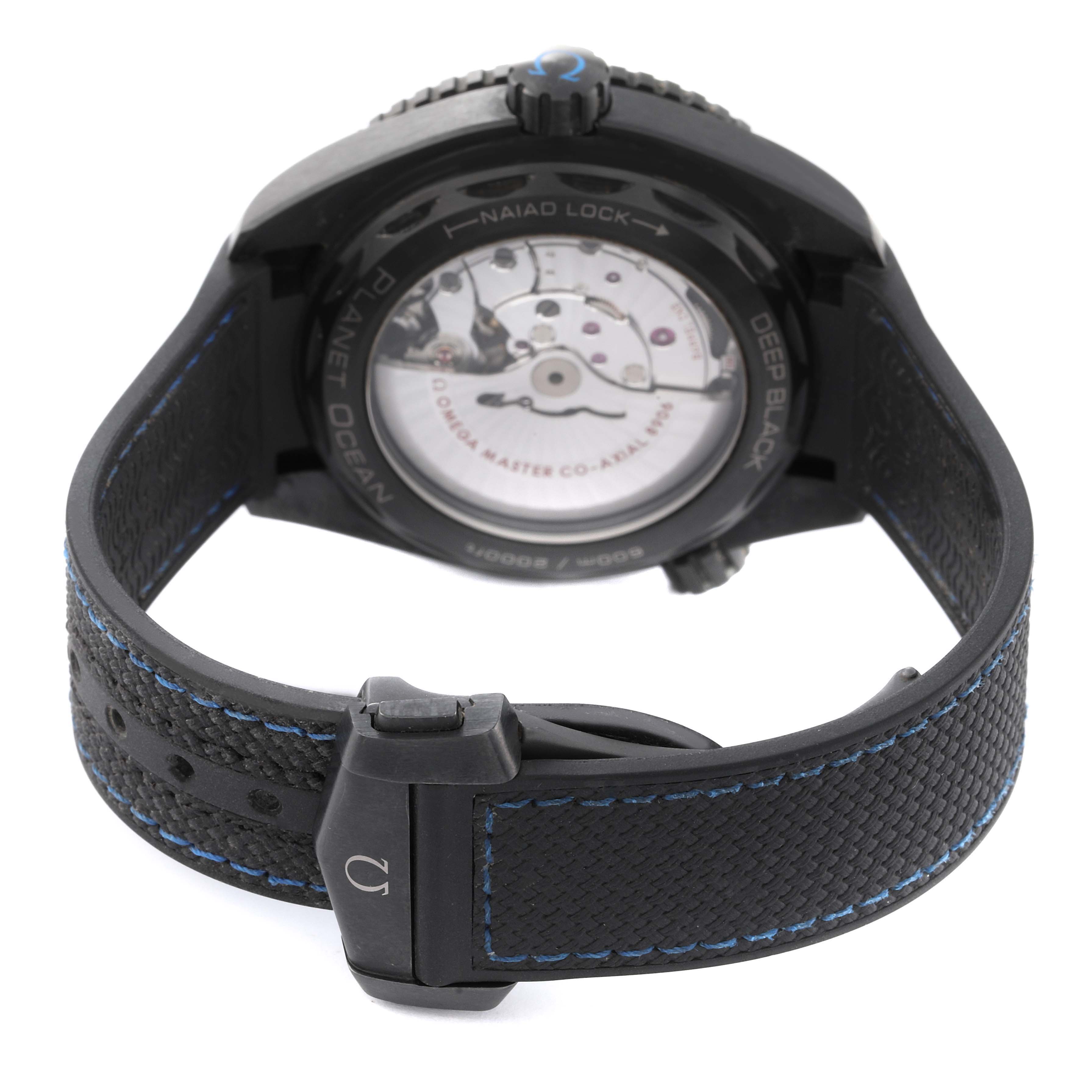 Omega Planet Ocean Deep Black Ceramic GMT Watch 45.5 MM 215.92.46.22.01.002