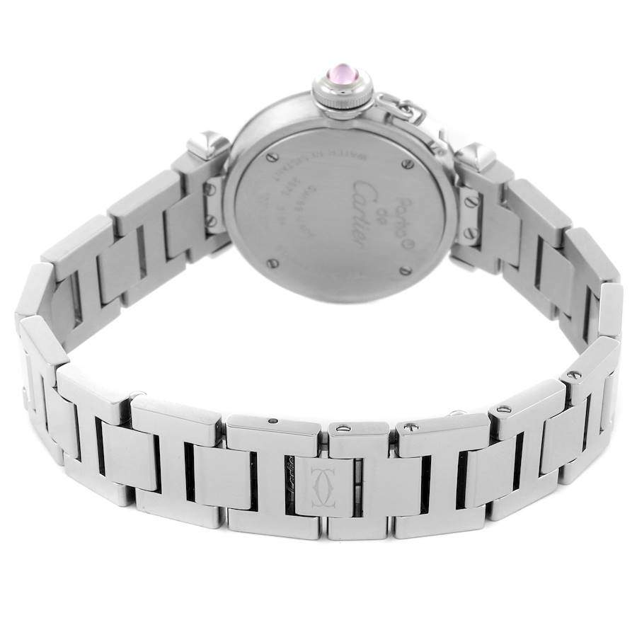 Cartier Miss Pasha Steel Pink Dial Ladies Watch W3140008