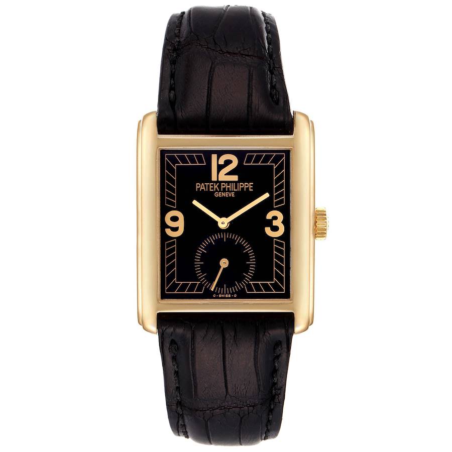 Patek Philippe Gondolo 18k Yellow Gold Small Seconds Mens Watch 5014