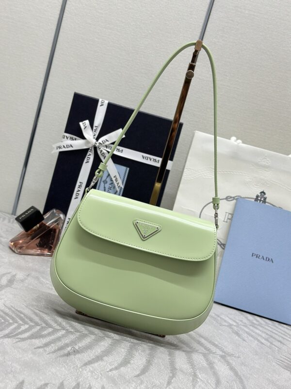 Replica Prada Cleo Small Green Flap