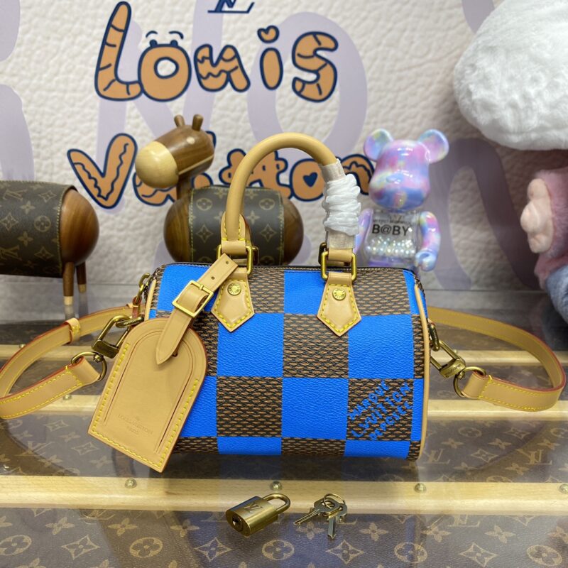 Replica Louis Vuitton Speedy 18 Blue Grid