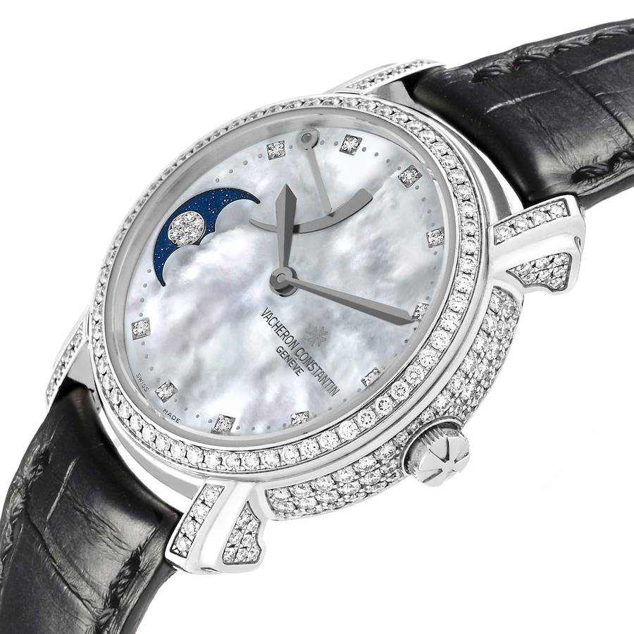 Vacheron Constantin Malte White Gold MOP Diamond Ladies Watch 83505