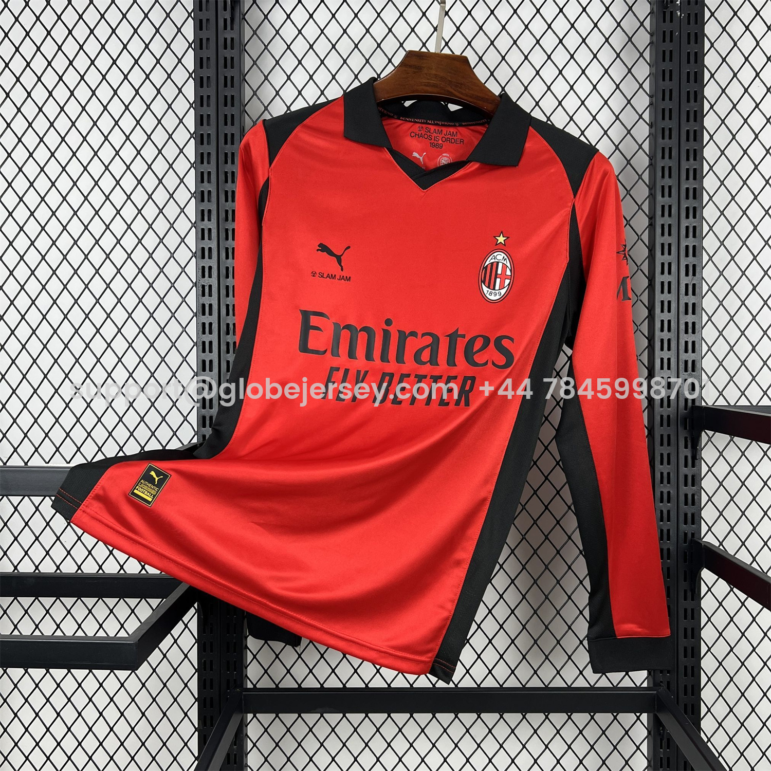 AC Milan 25-26 Fourth Red Long Sleeves Jersey - Fans Version
