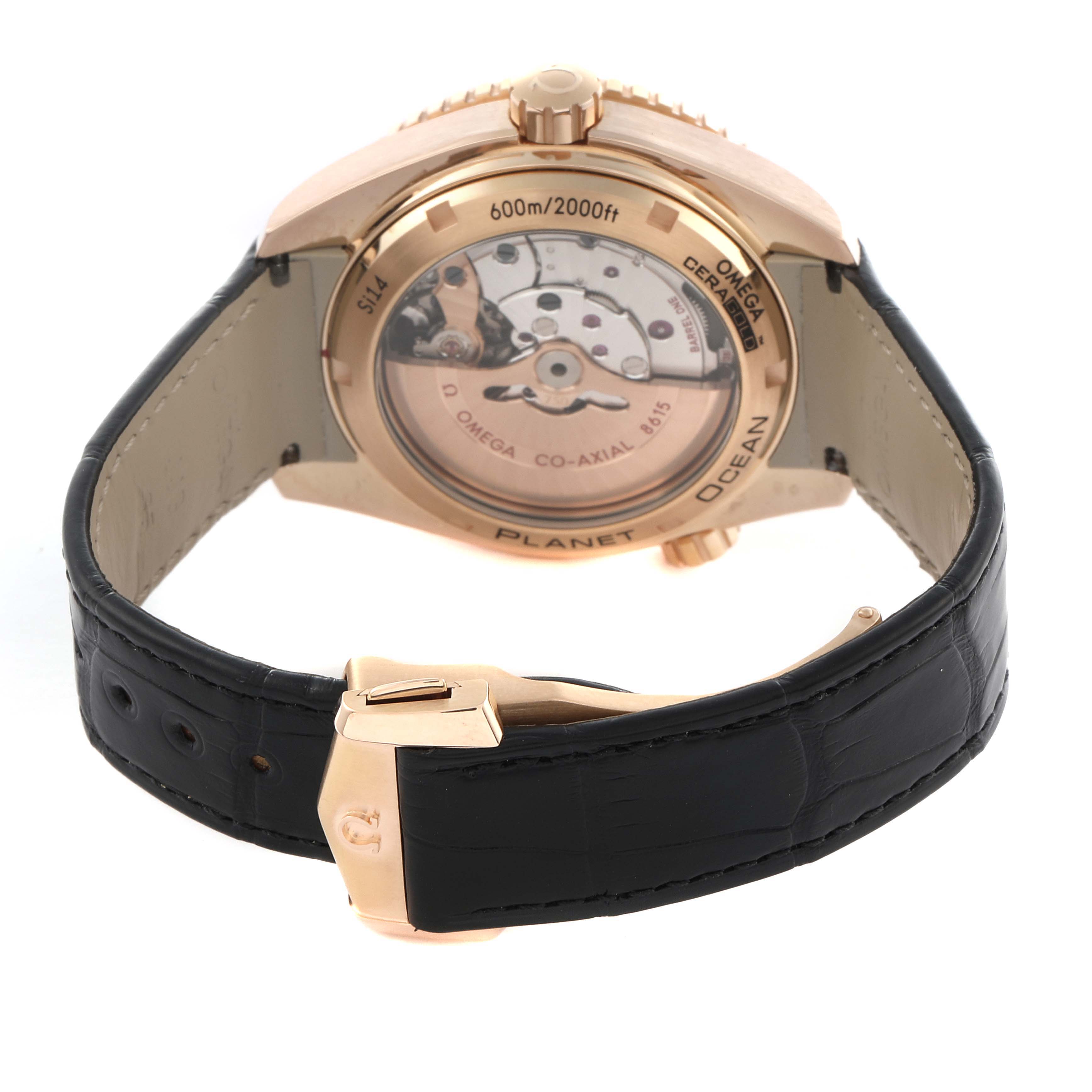 Omega Seamaster Planet Ocean Rose Gold Mens Watch 43.5 MM 232.63.44.22.01.001