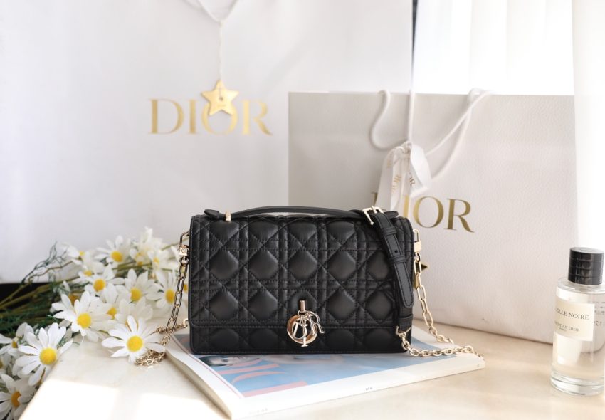 Replica My Dior Top Handle Bag Black