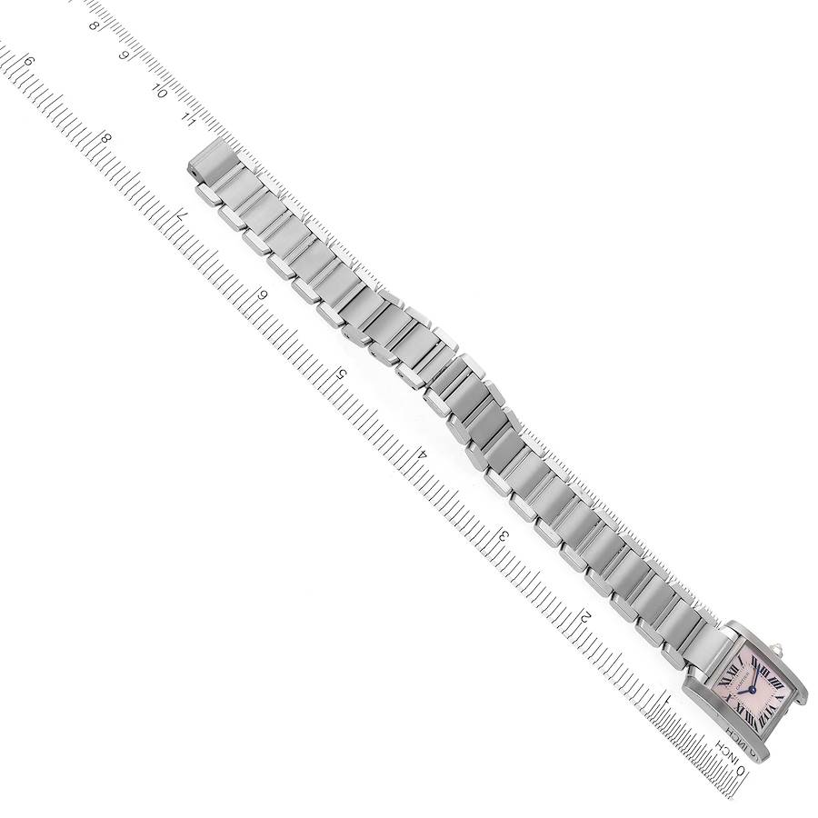 Cartier Tank Francaise Mother of Pearl Dial Steel Ladies Watch W51028Q3