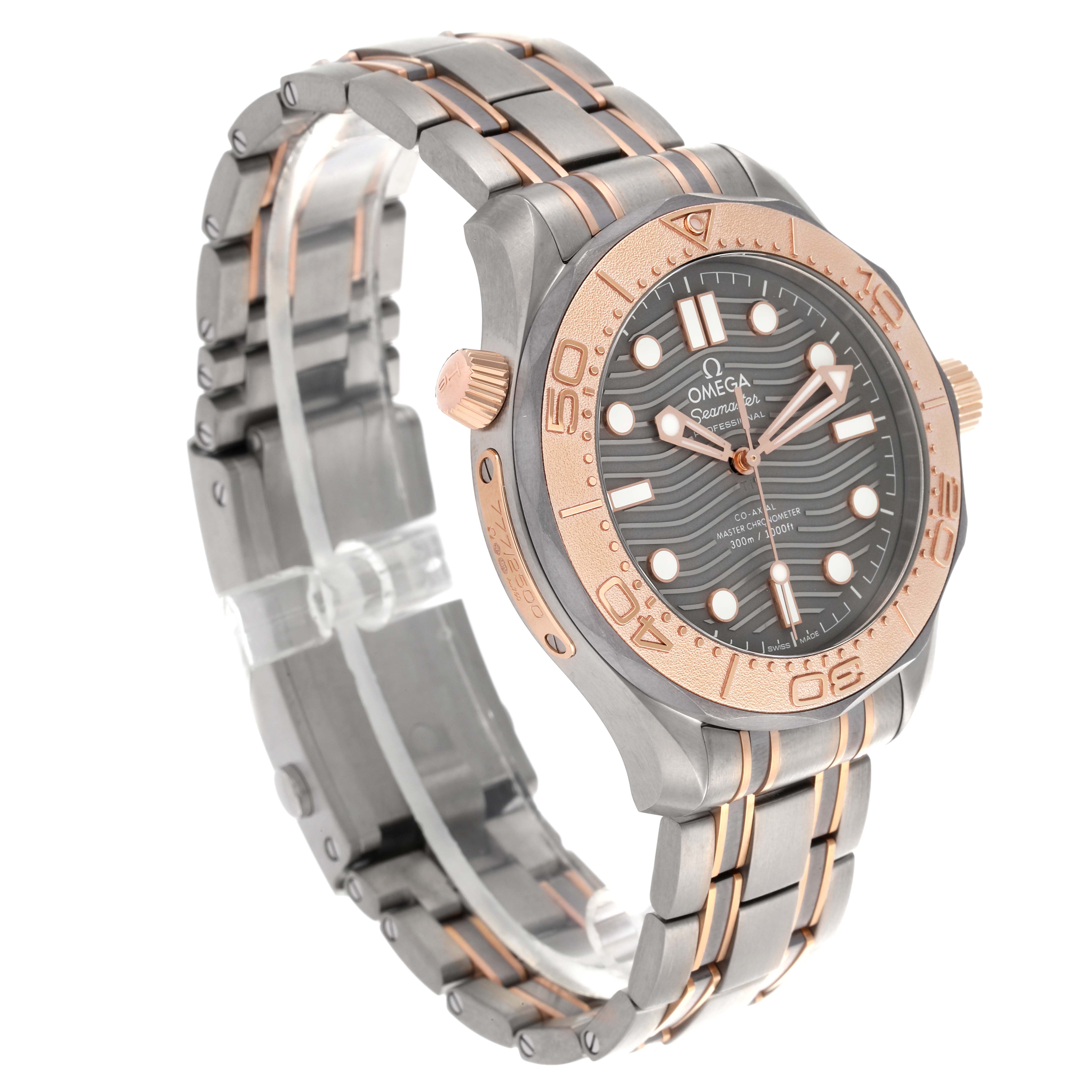 Omega Seamaster Titanium Rose Gold Mens Watch 42.0 MM 210.60.42.20.99.001
