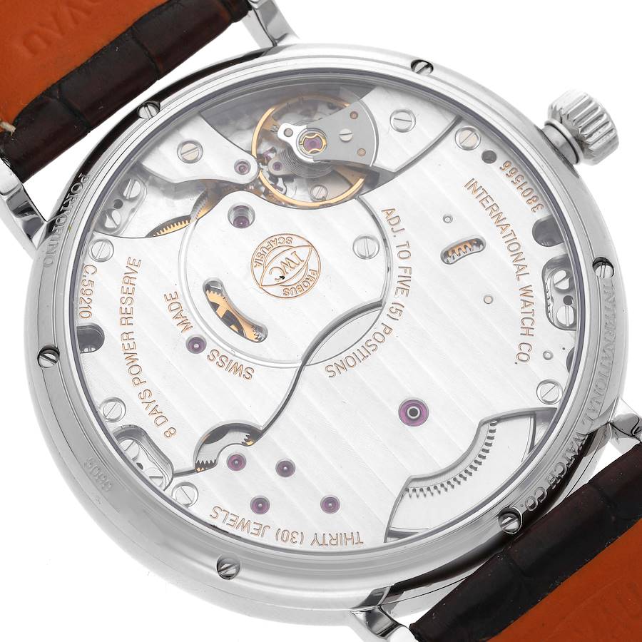 IWC Portofino 8 Days Power Reserve 45mm Silver Dial Mens Watch IW510103